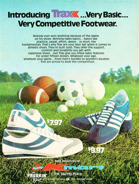 Trax By Kmart 1976 Vintage Sneaker Ad The Freakin Ekin Vintage