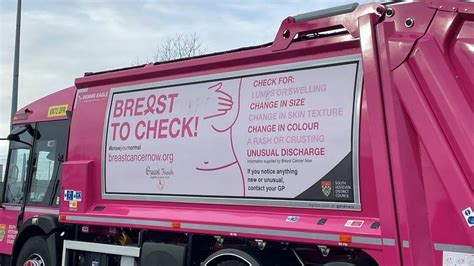 South Kesteven Bin Lorry Goes Pink To Spread Breast Cancer Message