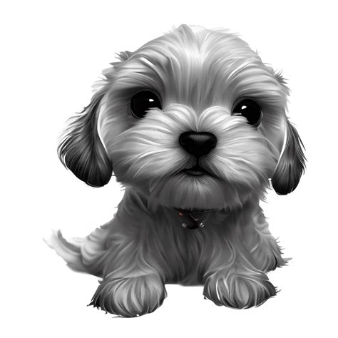 Cute Maltese Puppy With Football Clipart · Creative Fabrica