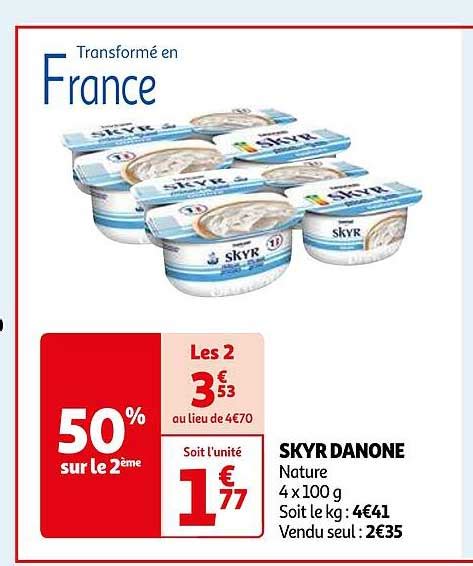 Promo Skyr Danone Chez Auchan Icatalogue Fr