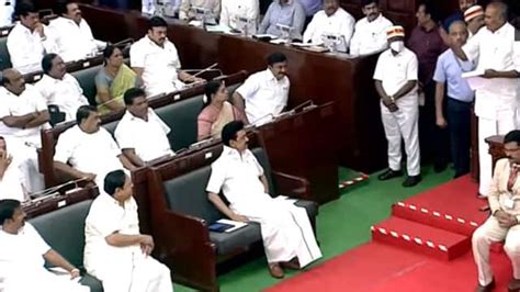 Watch Tamil Nadu Governor Walks Out Of Assembly After Standoff With