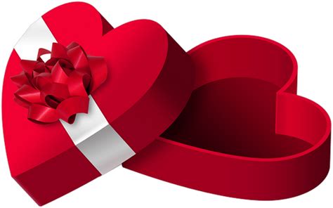 Cadeau Tube St Valentin Boite Coeur Png Love Gift