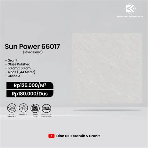 Granit Sun Power 60x60 66017 Lazada Indonesia