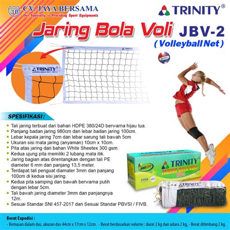 Jaring Bola Voli Trinity Jbv Toko Grosir Olahraga