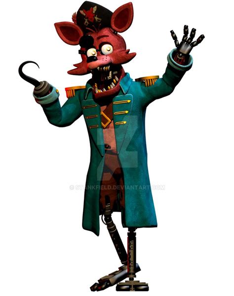 Remastered Captain Foxy By Stankfield On DeviantArt Fnaf Foxy Fnaf