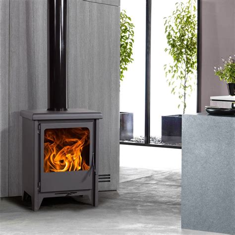 Estufa de leña Eco Design Modelo Lille Premium Potencia 7 4 kw Volumen