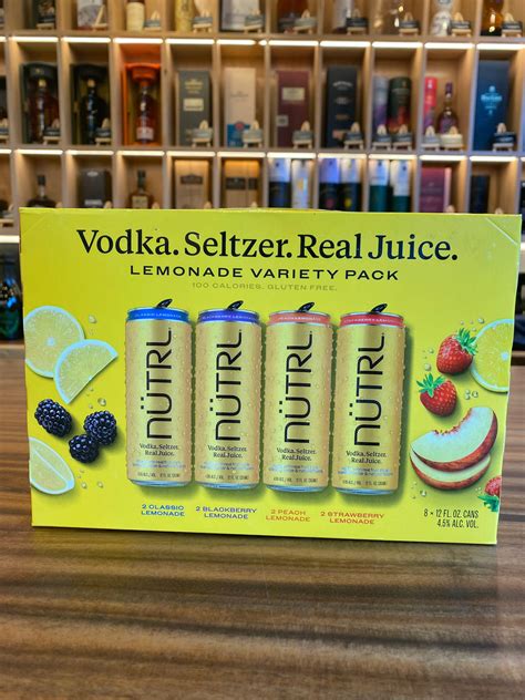 Nutrl Lemonade Variety 8 Pack 120 Oz Leivine Wine And Spirits