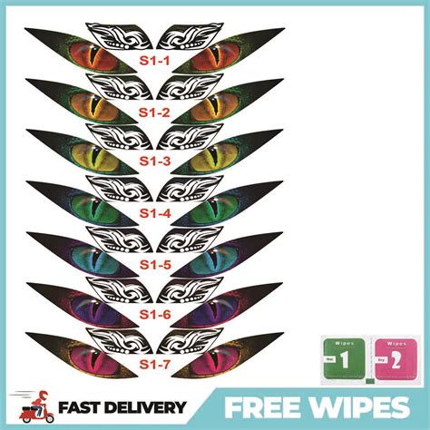 Yamaha Mio Sporty Winker Eye Sticker Transparent Translucent Vinyl