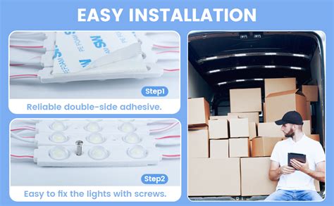 12v 120 Leds Van Interior Light Kits Led Module Lights White Car Led Ceiling Lights Kit Dome