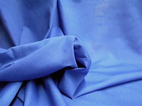 Broadcloth Fabric Polyester Cotton Blend Royal