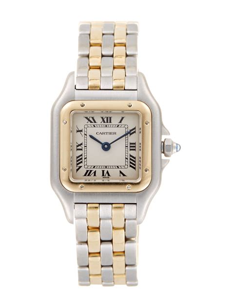 Cartier Two Tone Panthere Watch 22mm By Cartier At Gilt Vintage Gold