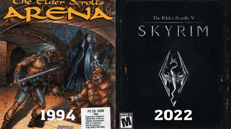 The Elder Scrolls Of Evolution 1994 2022 Game Evolution Bethesda