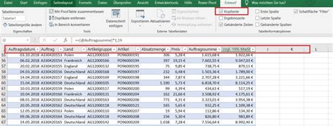 Intelligente Tabellen Hands On Excel