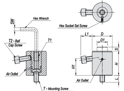 Spring Work Supports Heavy Duty Cylindrical Bj351 Fixtureworks