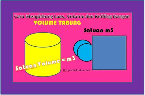 Rumus Volume Tabung Atau Silinder Disertai Contoh Soal Dan Penjelasan