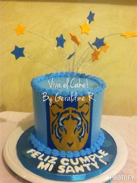 Tigres futbol Pastel de tigre Pastel para papá Pasteles tematicos