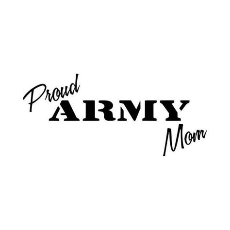 Proud Army Mom Decal