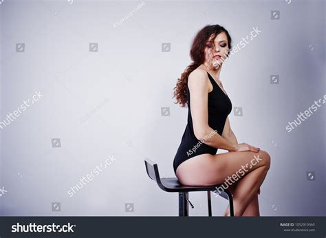 Brunette Curly Haired Long Legs Girl Stock Photo Edit Now
