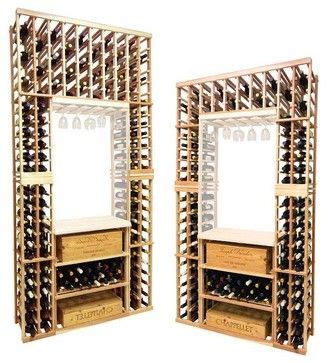 Vintner Series Wine Rack Individual Bottle Wine Rack With Lower Case