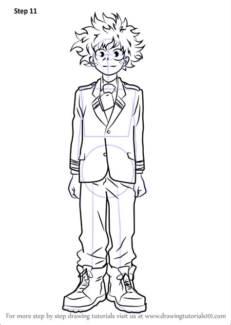 Learn How To Draw Izuku Midoriya From Boku No Hero Academia Boku No