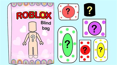 DIY PAPER SQUISHY 로블록스 코디 블라인드백 Roblox outfit blind bag 종이놀이 YouTube