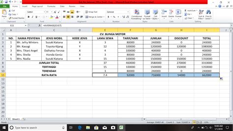 Cara Pengolahan Data Angka Menggunakan Microsoft Office Excel Warok Droid