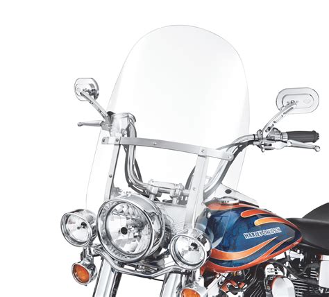 King Size H D Detachables Windshield For FL Softail Models 23 In