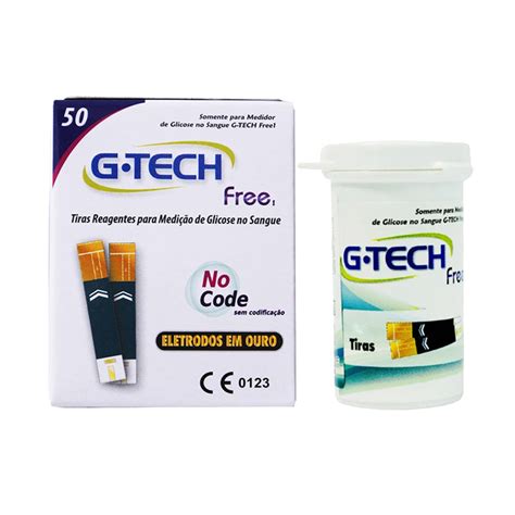 Tiras Reagentes G Tech Free Para Medir Glicose Glicemia Diabetes