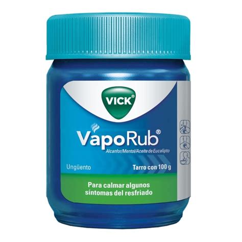 Ungüento Vick Vaporub Para Calmar Algunos Síntomas Del Resfriado 100 G