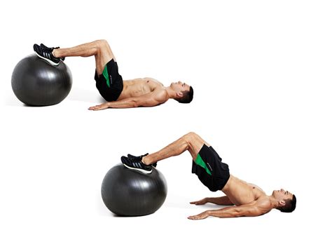 The Swiss Ball Workout For Strong Glutes And Powerful Legs Men S Journal