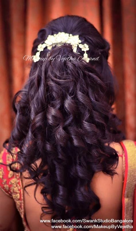 Hairstyle For Wedding Reception Indian Jurupulih L