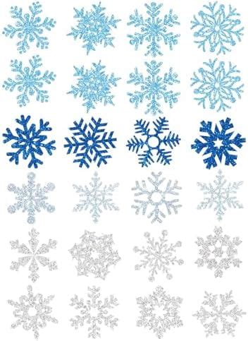 Amazon Glitter Snowflake Temporary Tattoos Pcs Winter