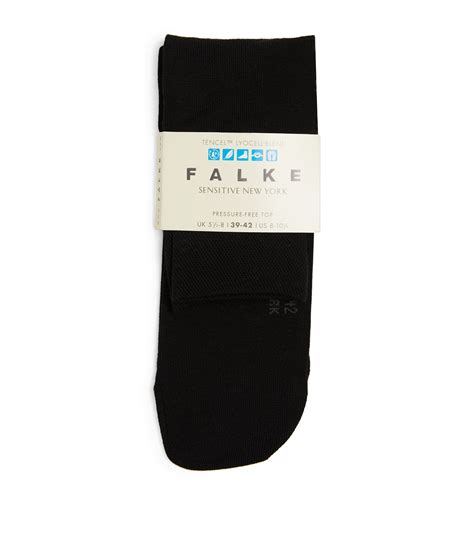 Womens Falke Black Sensitive New York Socks Harrods US