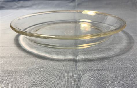 Vintage Fire King Clear Glass Pie Plate 9 460 Etsy