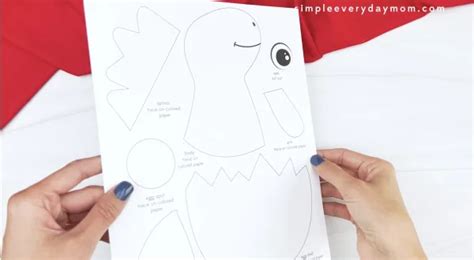 Dinosaur Egg Craft For Kids Free Template