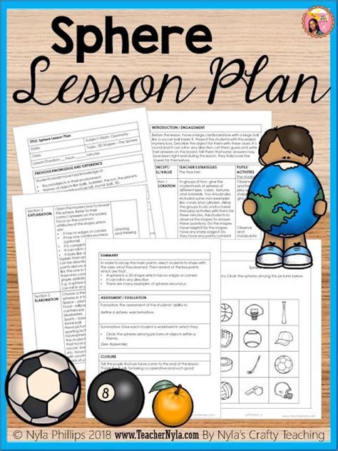 Sphere Lesson Plan With Structured Activities And Worksheet