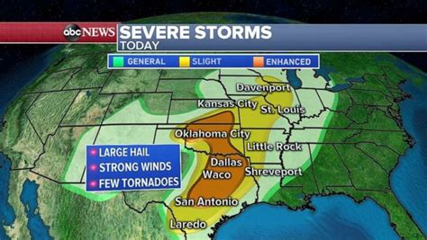 Abc News On Twitter Severe Storm System Will Bring Large Hail