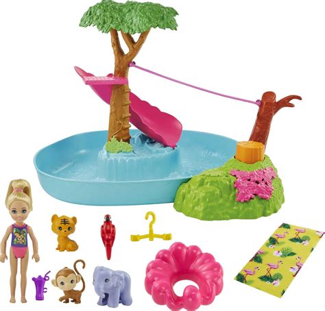 Buy Barbie And Chelsea The Lost Birthday Splashtastic Pool Surprise Playset With Chelsea Doll 6