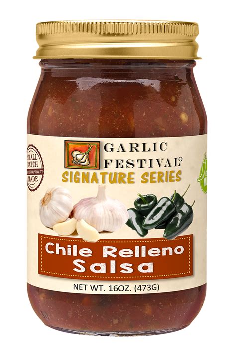 Garlic Festival Foods Chile Relleno Salsa 16oz