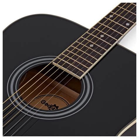 Pack Guitare Lectro Acoustique Dreadnought Thinline Ampli W Noir