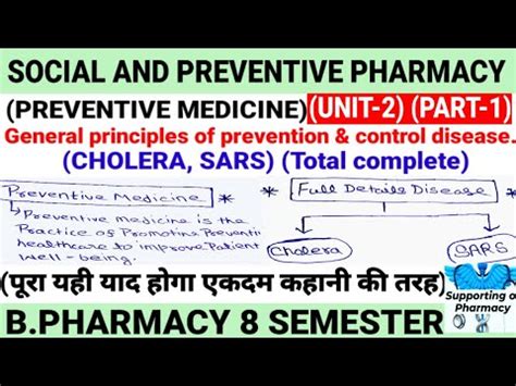 Preventive Medicinesocial And Preventive Pharmacy Unit Cholerasars