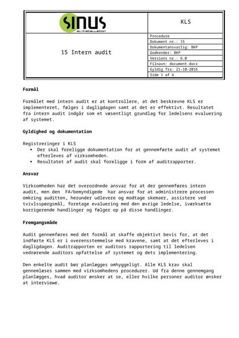 Docx Dokument Titel Sinus Installation A S El Installation