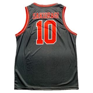 Jual Jersey Sakuragi Hanamichi Shohoku Slam Dunk Hitam Merah Putih