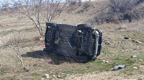 Seydi Ehir De Takla Atan Otomobilden Yara Almadan Kurtuldu