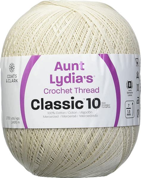 Aunt Lydia S Classic Crochet Thread Size 10 Jumbo Natural Michaels