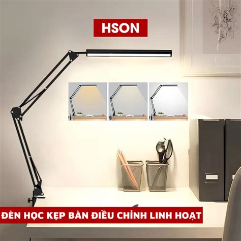 Đèn bàn LED gập điều chỉnh cánh tay dài đa năng, Đèn bàn USB chiếu sáng ...