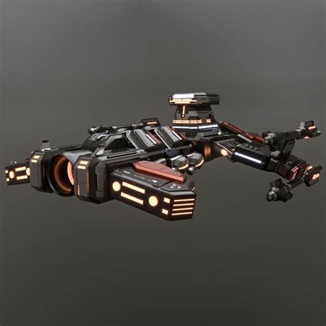 Starcraft 2 Terrains Battlecruiser 3d Модель 15 Obj Fbx Max Free3d