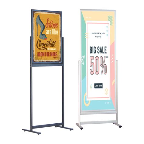 Plv Standard Creadisplay Porte Affiche De Sol Simple Face Porte