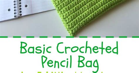 5 Little Monsters Back To School Basic Crocheted Pencil Bag