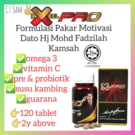 EXCEL PRO Dato Hj Mohd Fadzilah Kamsah Vitamin Tok Abah DMFK Chocolate